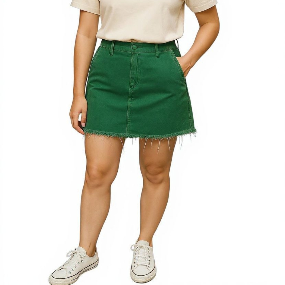 Brooks Brothers 346 Soft Green Corduroy Skirt 🌿 Size 8